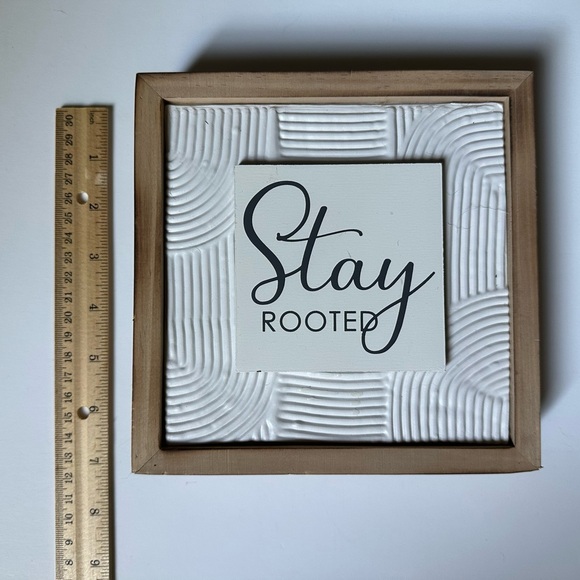 Brand NEW Minimalistic Modern Stay Rooted Inspirational Wall Art Decor - Picture 6 of 7